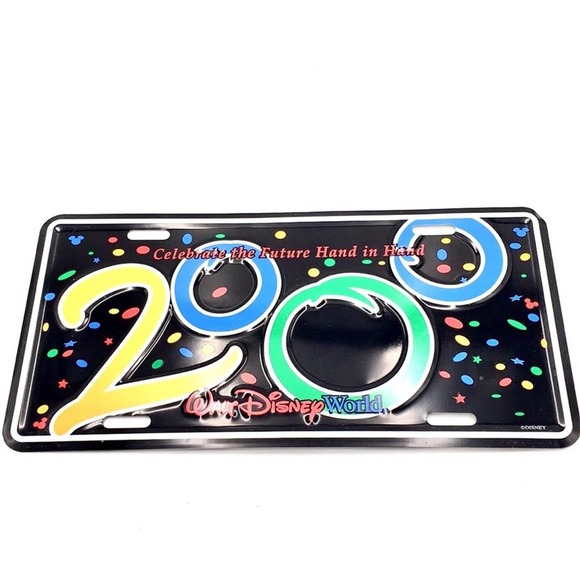 VINTAGE Disney World 2000 license plate NEW cond - Picture 9 of 9